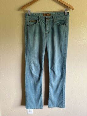 Vintage Y2K Lee Pocketless Denim Blue Jeans Size 7 2000s Mid Rise Bootcut